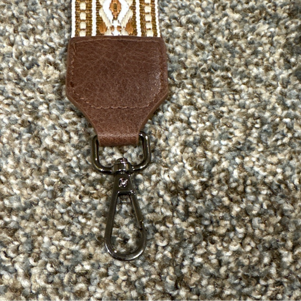 Brown And Cream Patterned Replacement Handbag Str… - image 7